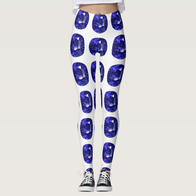 Blue Mönster Leggings (Framsida)