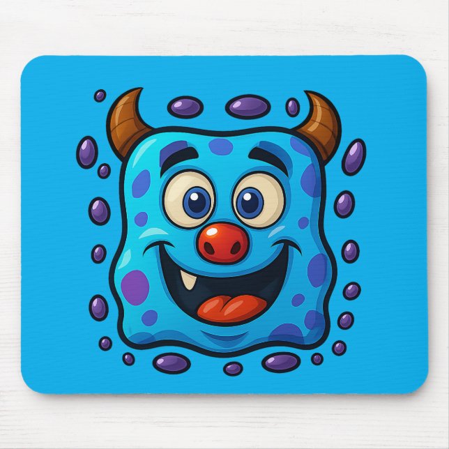 Blue Monster Mousepad Musmatta (Framsidan)