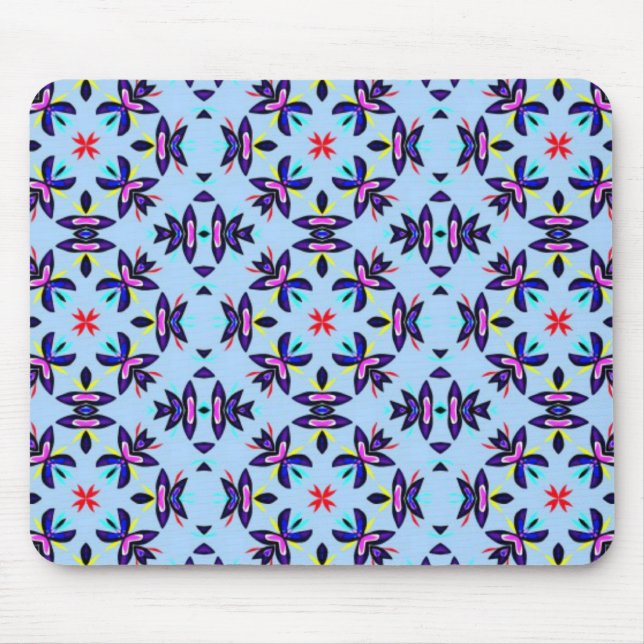 Blue Mönster Retro Art Musmatta (Framsidan)