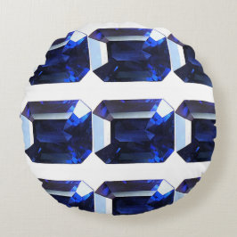 Blue Mönster Rund Kudde