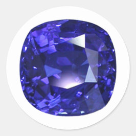 Blue Mönster Runt Klistermärke