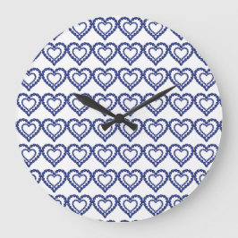 Blue Mönster Stor Klocka