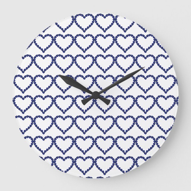 Blue Mönster Stor Klocka (Framsida)