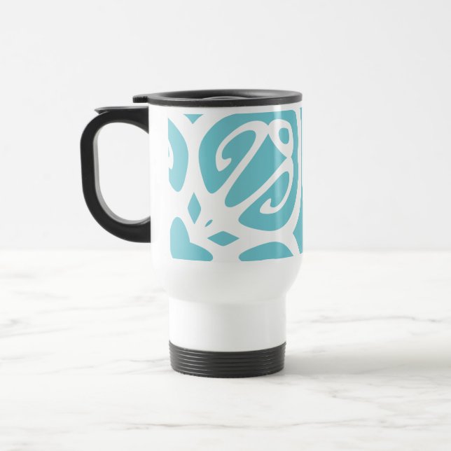 Blue mönster vaso resemugg (Vänster)