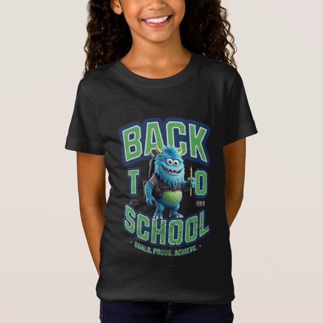 Blue Monster's Back-to-School Mission! T Shirt (Framsida)