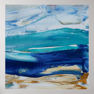 Blue Monticelli Arte lámina  Poster