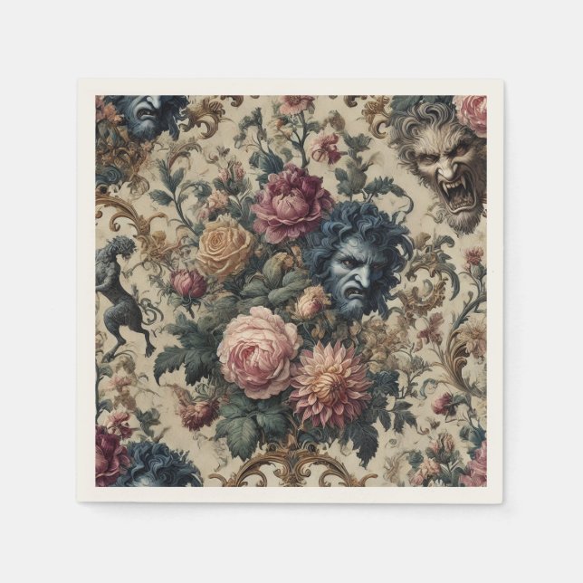 Blue Moon Grimoire – Gothic Victorian Pappersservett (Framsidan)