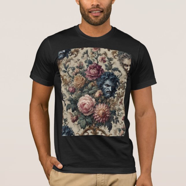 Blue Moon Grimoire – gotisk konstnärlig klänning T Shirt (Framsida)