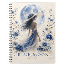 Blue Moon Lady Light Version Premium Anteckningsbo
