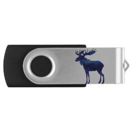 Blue Moose Silhouette