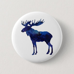 Blue Moose Silhouette Knapp