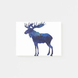 Blue Moose Silhouette Post-it Block