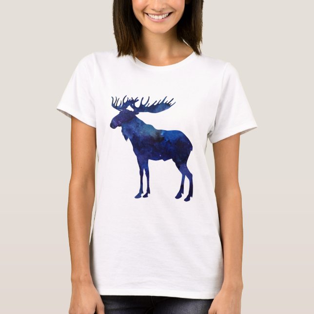 Blue Moose Silhouette T Shirt (Framsida)