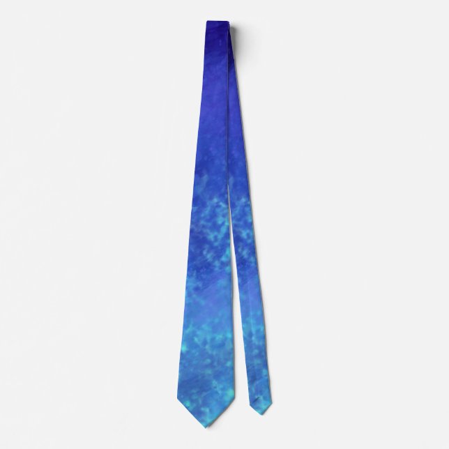 Blue Mörk Cloud Effect Tie - Ut i Stil Slips (Framsida)
