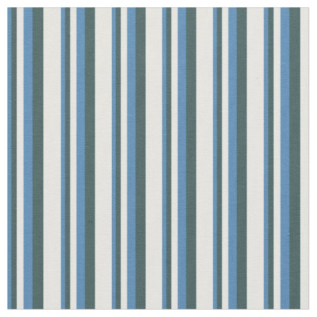 Blue, Mörk Slate Grått och Mint Cream Färgad Tyg (Närbild)