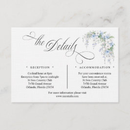 Blue Morning Glory Enclosure Card Tilläggskort