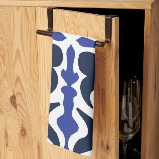 Blue Moroccan Mönster Kitchen Towel Kökshandduk