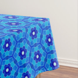 Blue Moroccan Ro Tile Tablecloth
