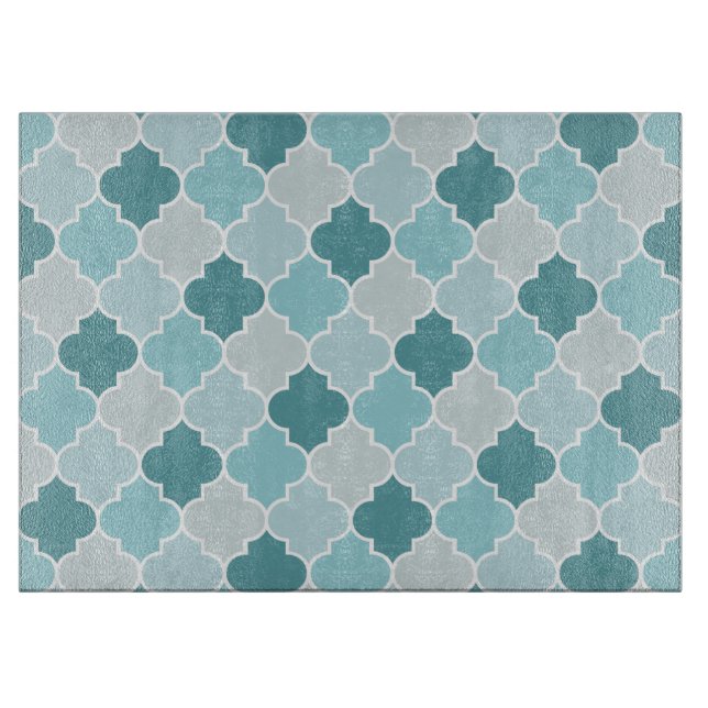Blue Moroccan Trellis, Latticwork, Quatrefoil (Framsidan)