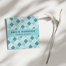 Blue Moroccan Trellis, Latticwork, Quatrefoil