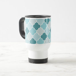 Blue Moroccan Trellis, Latticwork, Quatrefoil Resemugg