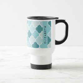 Blue Moroccan Trellis, Quatrefoil, ditt namn Resemugg