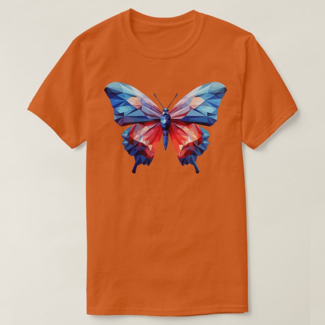 Blue Morpho Butterfly 15 T Shirt (Design framsida)