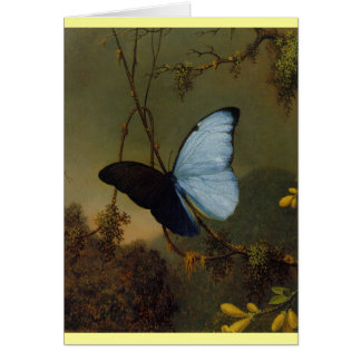 Blue Morpho Butterfly 1865 Vår personalize Art Hälsningskort