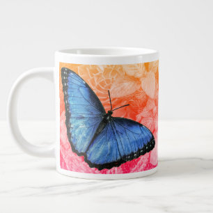 Blue Morpho Butterfly Jumbo Mugg