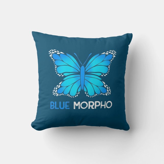 Blue Morpho Butterfly Kudde (Framsida)