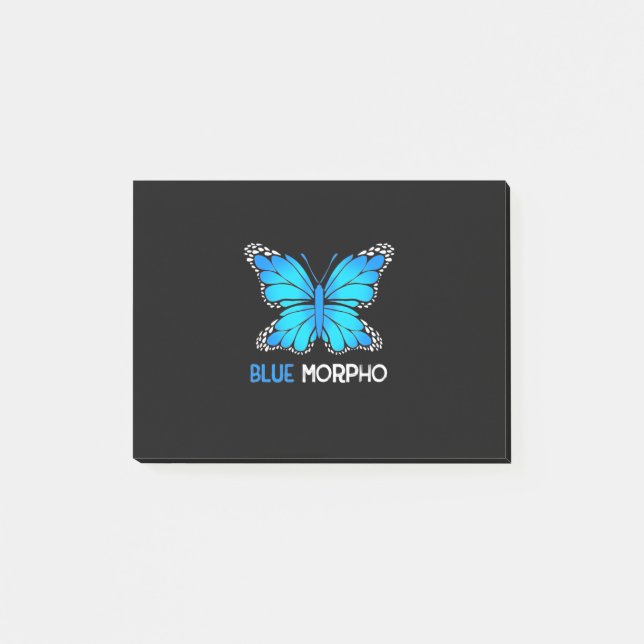 Blue Morpho Butterfly Post-it Block (Framsida)