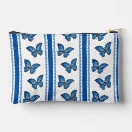 Blue Morpho Butterfly Rand Zipper Pouch
