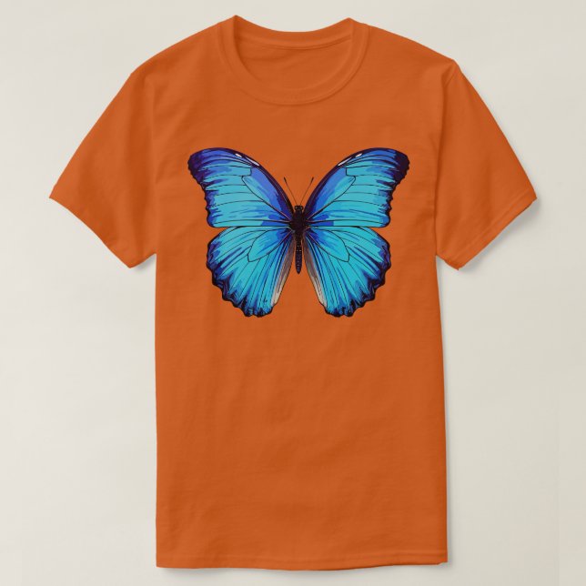 Blue Morpho Butterfly T Shirt (Design framsida)