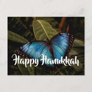 Blue Morpho, Lycklig Hanukkah Helg Vykort