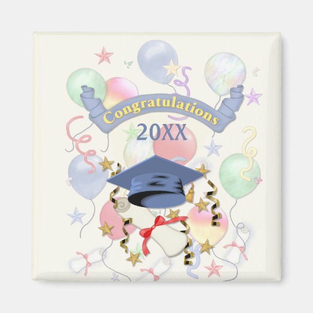 Blue Mortar och Diploma Studenten Magnet (Framsidan)