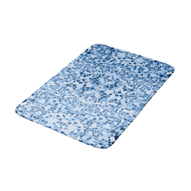 Blue Mosaic Bath Mat Badrumsmatta (Vinklad)