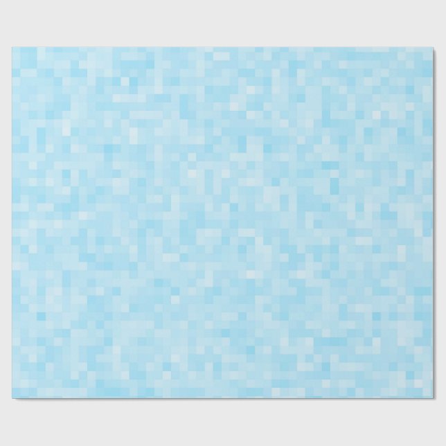 Blue Mosaic Pixelation Presentpapper (Platt)