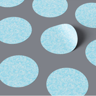 Blue Mosaic Pixelation Runt Klistermärke