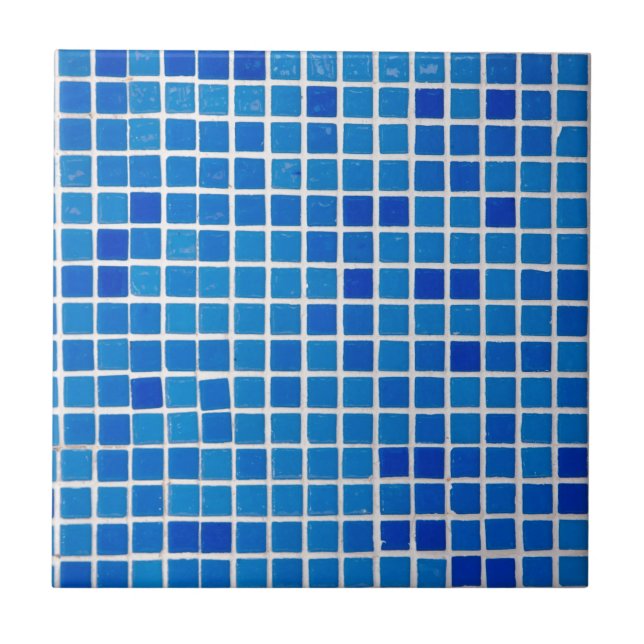 Blue Mosaic Tile Kakelplatta (Framsidan)