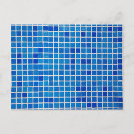 Blue Mosaic Tile Vykort