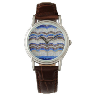 Blue Mosaic Women's Watch Armbandsur