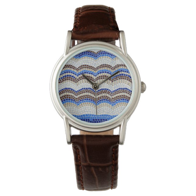 Blue Mosaic Women's Watch Armbandsur (Framsida)