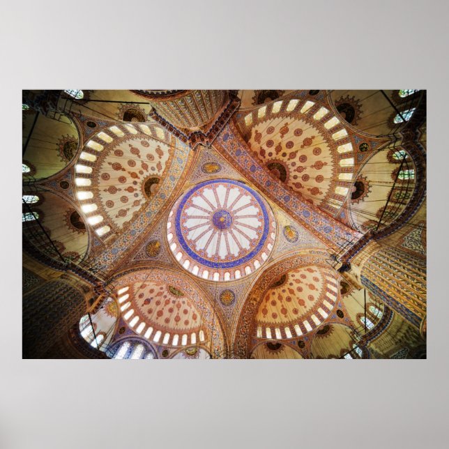 Blue Mosque Ceiling i Istanbul Poster (Framsidan)