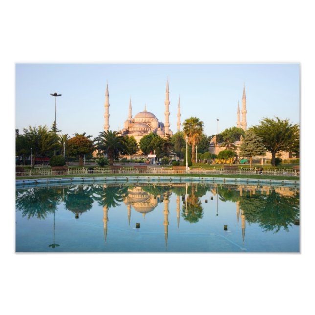 Blue Mosque i Dawn Fototryck (Framsidan)