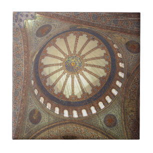 Blue Mosque Insida Istanbul, Turkiet Kakelplatta