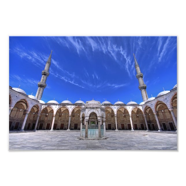 Blue Mosque, Istanbul, Turkiet Fototryck (Framsidan)