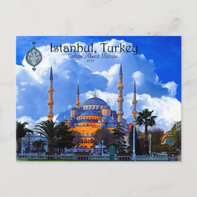 Blue Mosque-Istanbul Vykort (Framsida)