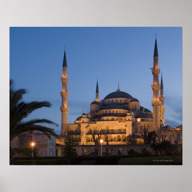 Blue Mosque, Sultanhamet Area, Istanbul, Turkiet Poster (Framsidan)