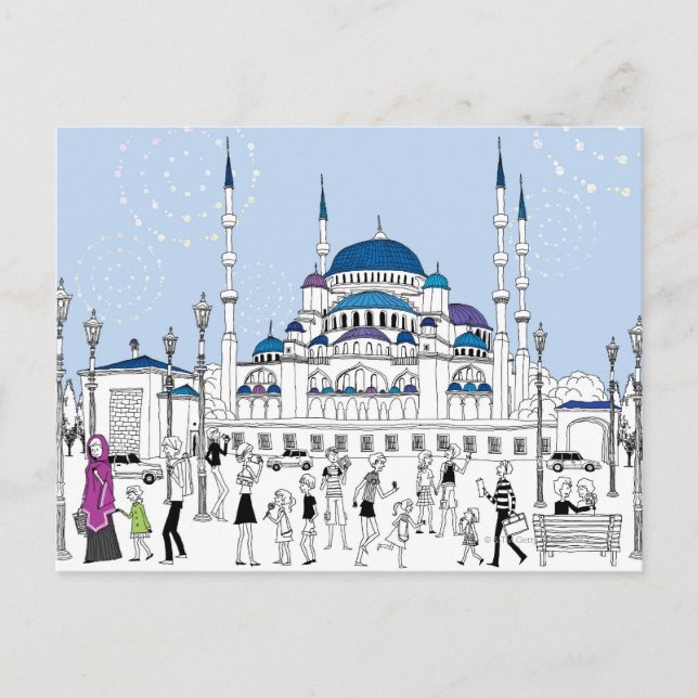 Blue Mosque Vykort (Framsida)