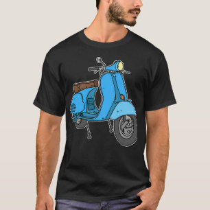 Blue Motor Scooter T Shirt